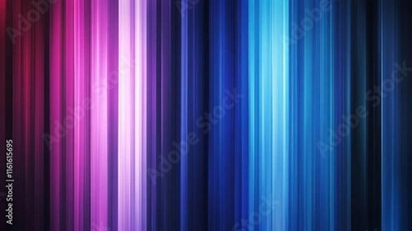 Fototapeta Elegant blue neon stripes showcasing subtle modern design.