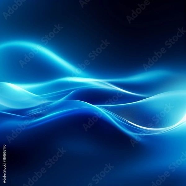 Obraz abstract blue wuve bekground