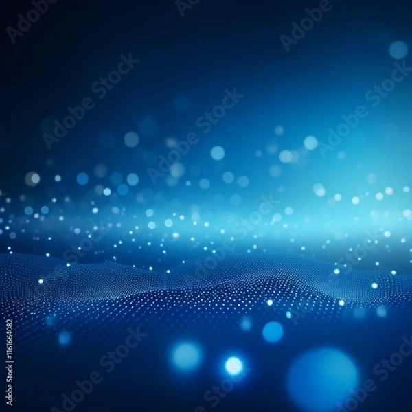 Obraz abstryct blue bckground with stars