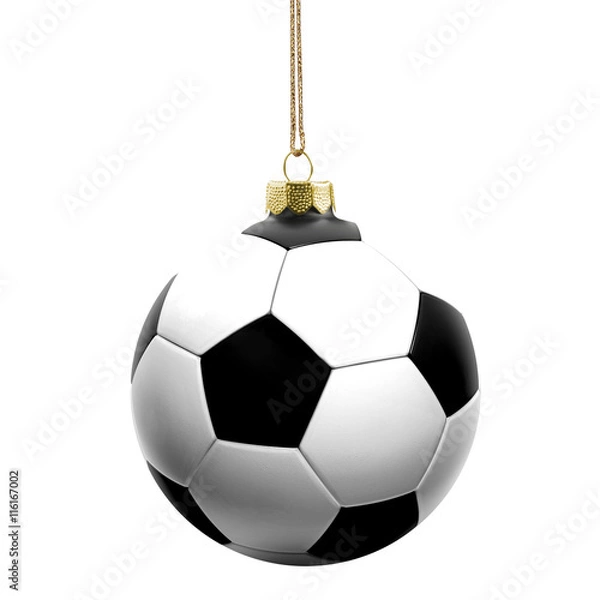 Obraz Weihnachtskugel Fußball