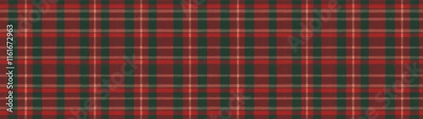 Fototapeta Christmas plaid pattern with green and red color
