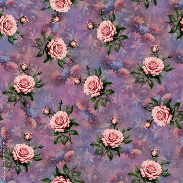 Fototapeta Digital textile print patterns floral ethnic geometric pattern ikat pattern allover pattern for print