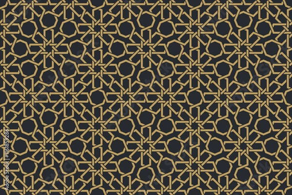 Obraz Seamless geometric pattern in authentic arabian style.