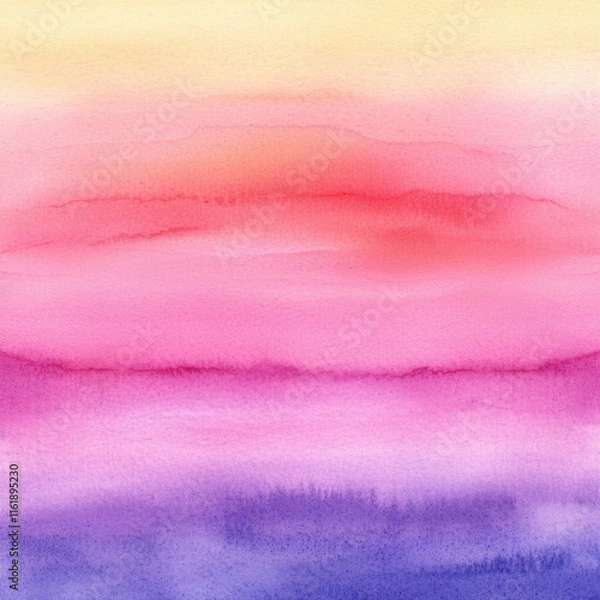 Fototapeta Soft pastel watercolor gradient with pink and purple hues