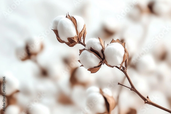 Fototapeta 목화, 목화솜, 솜