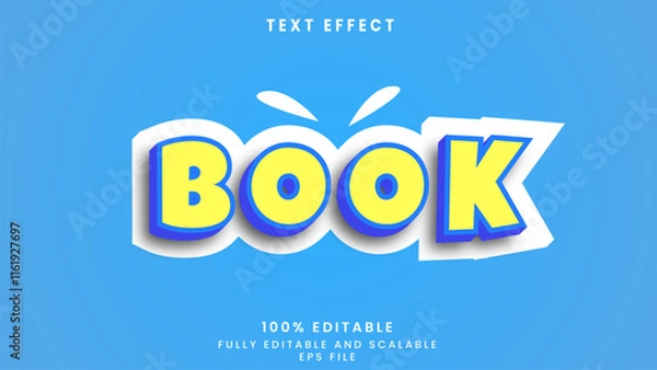 Obraz Book editable text effect