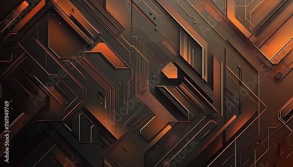 Fototapeta A modern abstract background featuring intricate geometric patterns