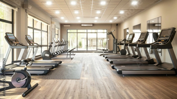 Fototapeta Customizable fitness banner layout, suitable for versatile marketing needs