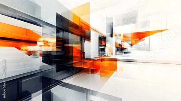 Obraz Fragmented elements of design blending seamlessly into a cohesive composition
