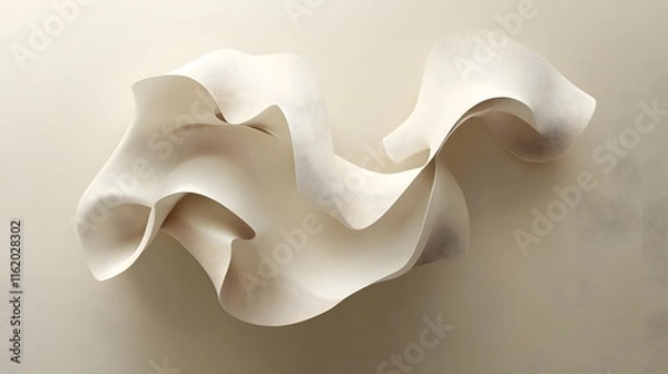 Obraz Broken edges of shapes aligning into a smooth abstract design of flowing motion