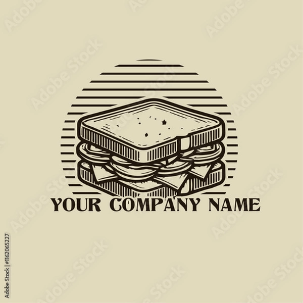 Obraz Sandwich Vintage Logo