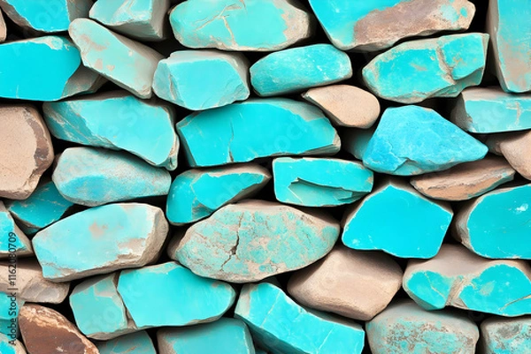 Obraz Teal Stone Abstract Background Illustration