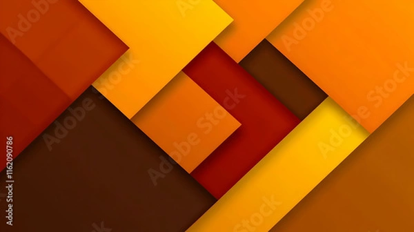 Fototapeta Abstract Background Orange Brown Geometric Illustration