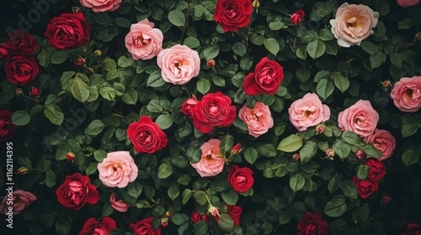 Obraz red roses background, valentine