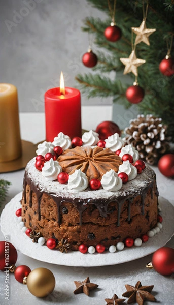 Fototapeta Christmas cake