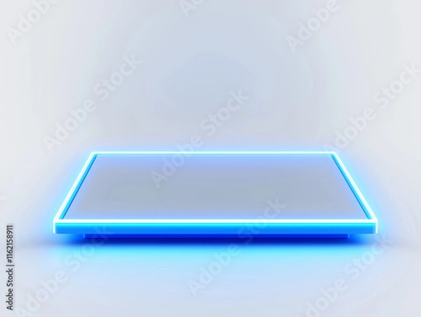 Fototapeta Touch Board Inactive, Displaying Its Minimalist Surface