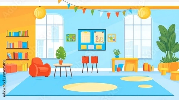 Obraz Engaging Classroom Activities with Clear Visual Hierarchy