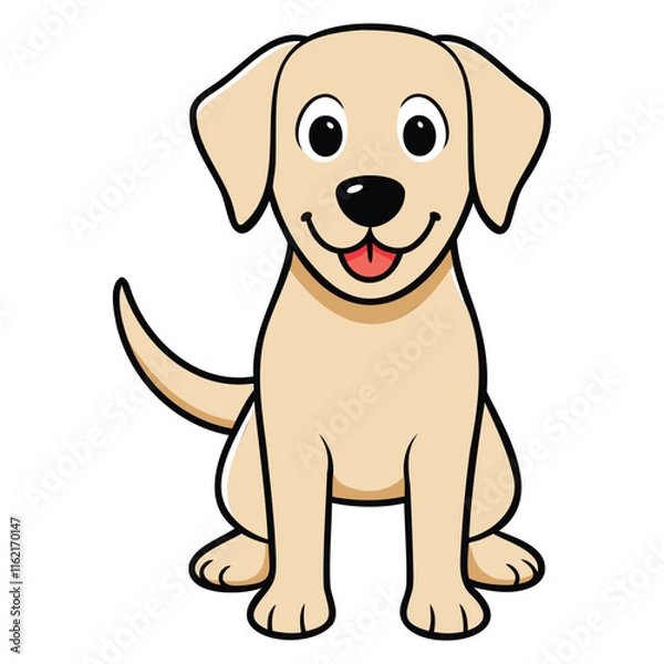 Fototapeta "Vector Illustration of Various Dog Breeds: Diverse and Adorable Canine Species"