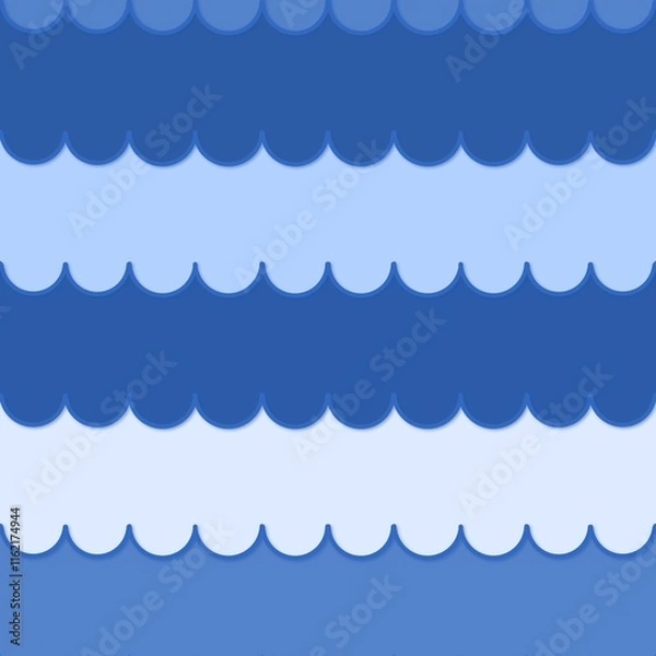 Fototapeta seamless pattern with sky curtain 