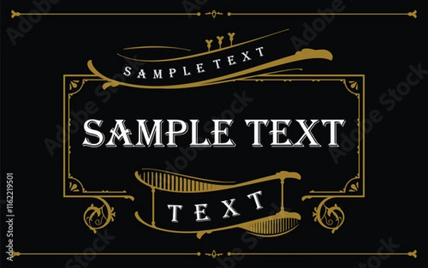 Obraz typograph of label