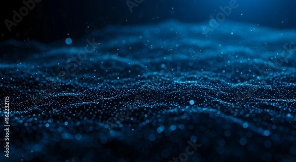 Obraz ia generated. abstract blue background with waves