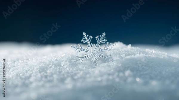 Obraz snow on the window