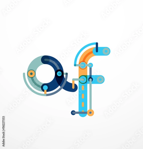 Obraz Vector letter logo