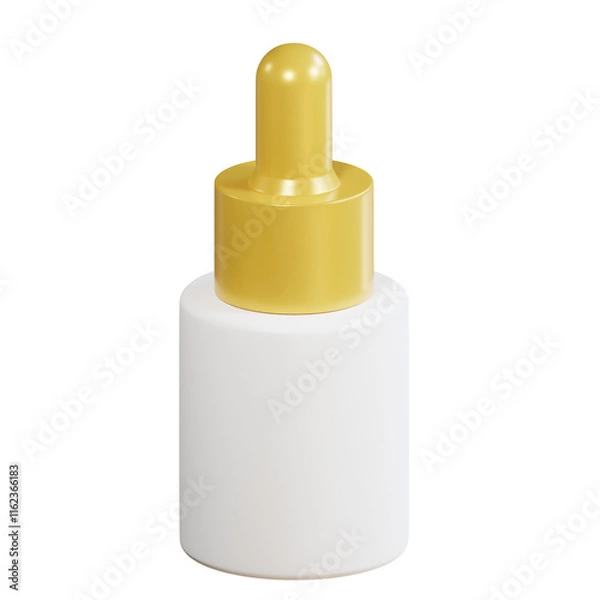 Fototapeta 3d bottle mockup with transparent background