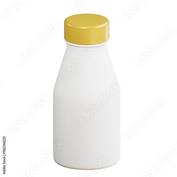 Fototapeta 3d bottle mockup with transparent background