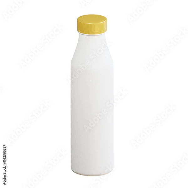 Fototapeta 3d bottle mockup with transparent background