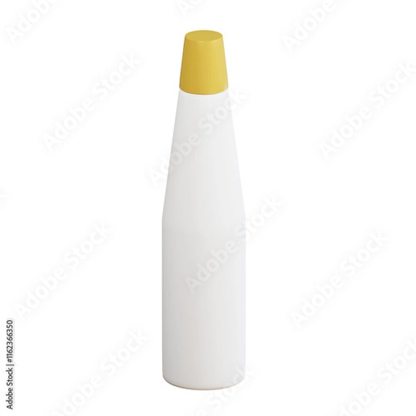 Fototapeta 3d bottle mockup with transparent background