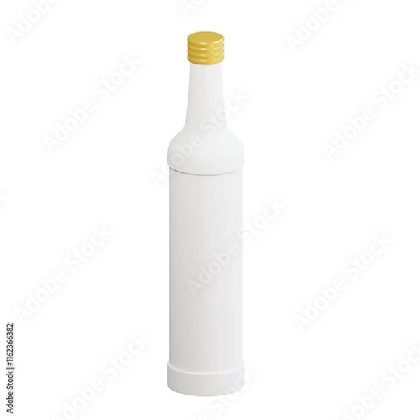 Fototapeta 3d bottle mockup with transparent background