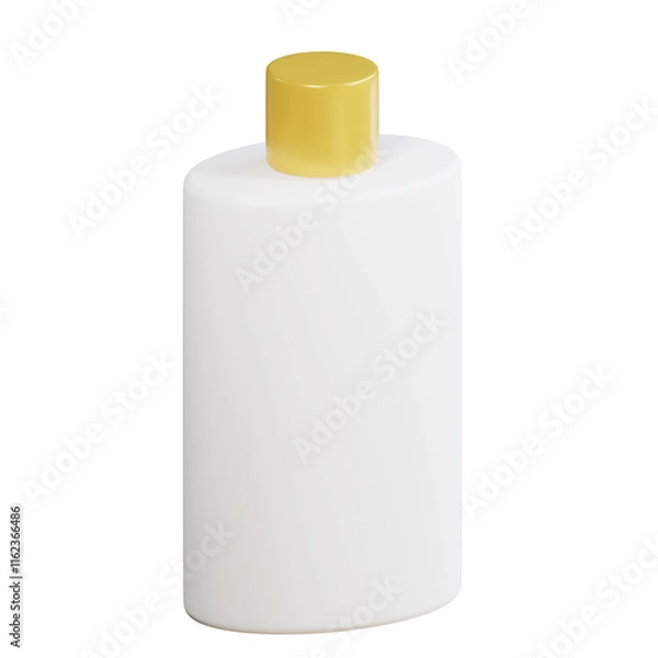 Fototapeta 3d bottle mockup with transparent background
