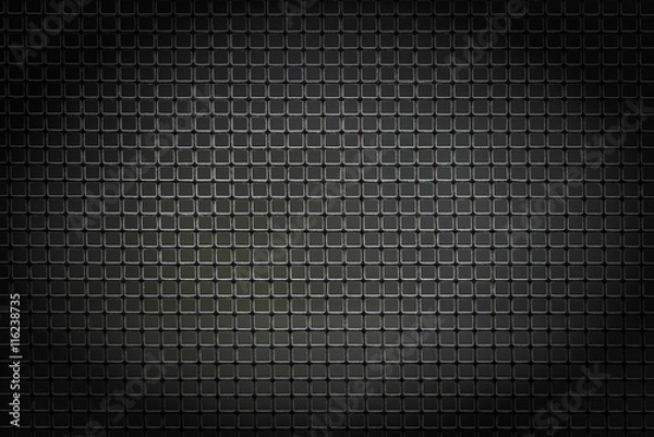 Obraz Grid background, black with vignette