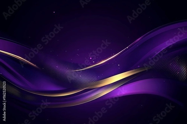 Fototapeta A purple abstract background with luxury elements 
 and Curve design vector illustration ,


