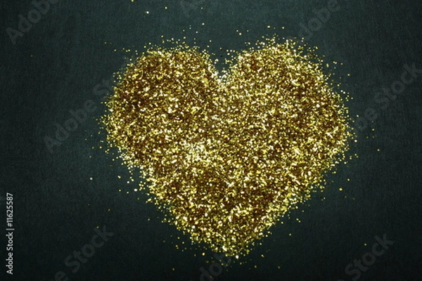 Obraz Golden Glitter Heart