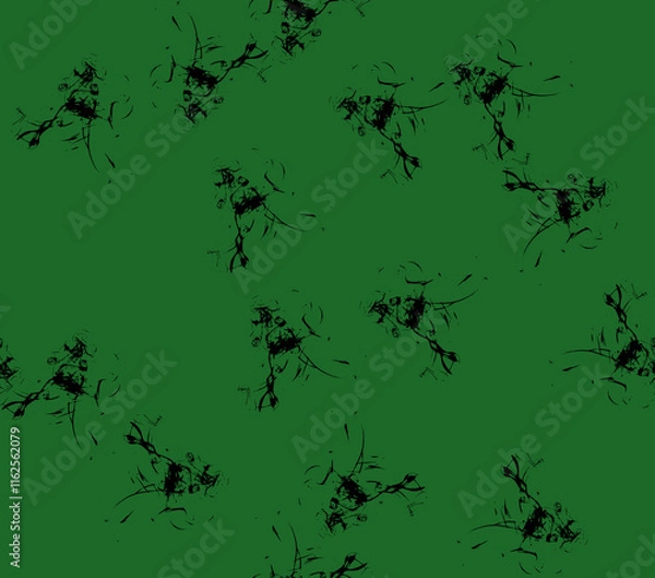Obraz Abstract water color black seamless patterns