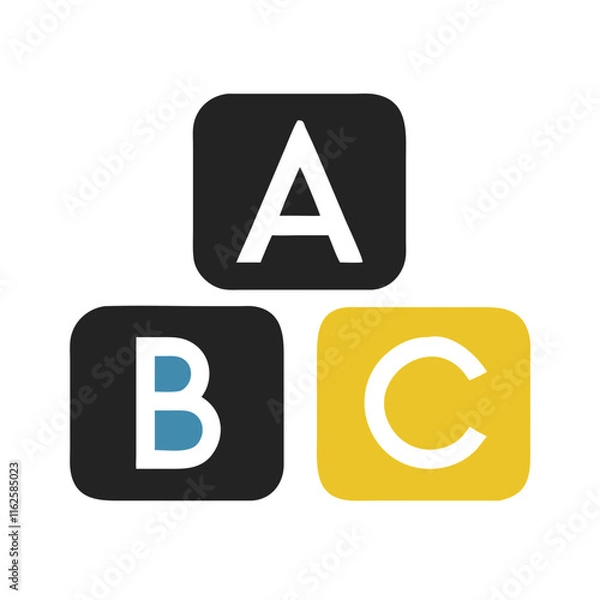 Fototapeta abc letter logo