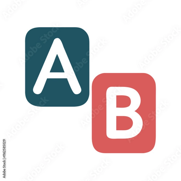 Fototapeta letter a blue glass