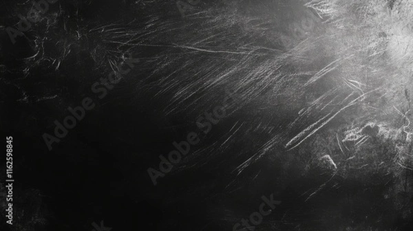 Fototapeta Abstract chalkboard texture with smudged chalk effect, perfect for educational backgrounds or copy space for adding text messages
