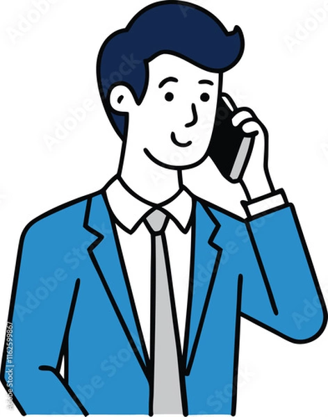 Obraz businessman with briefcase