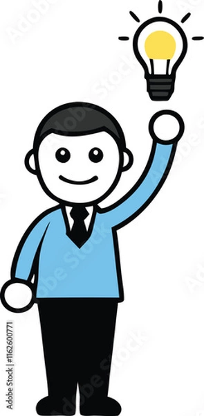 Obraz businessman with idea