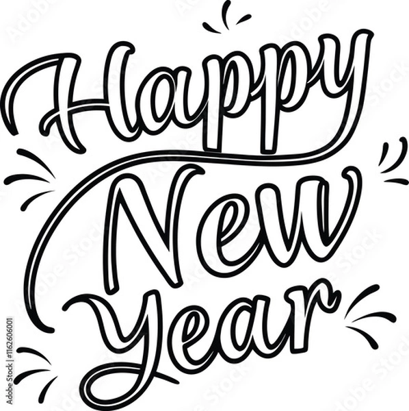 Fototapeta new year design