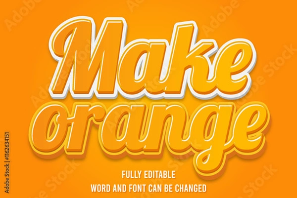 Obraz Orange Illustrator 3d Effect Design