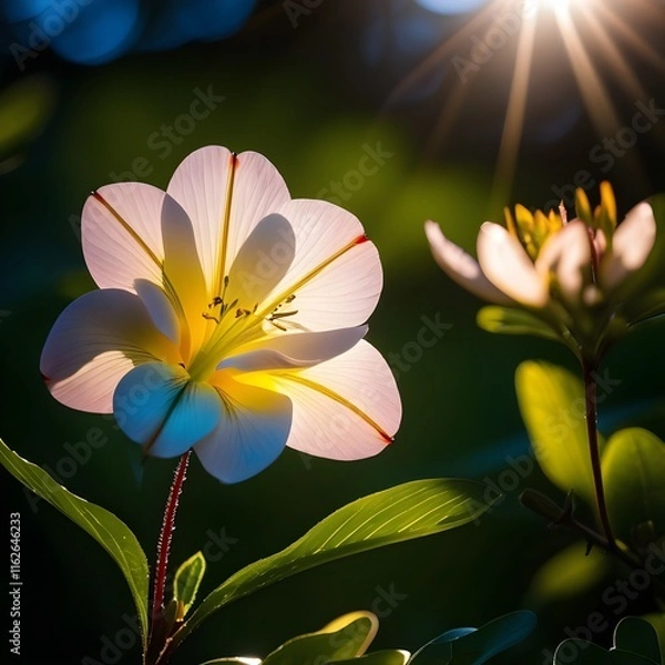 Fototapeta flower in the garden. generated with AI