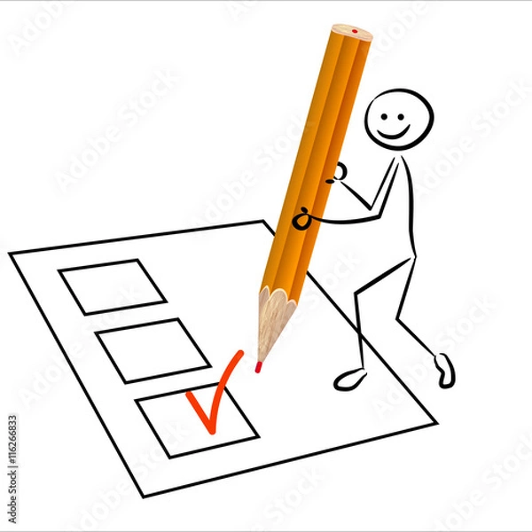 Obraz Stickman votes