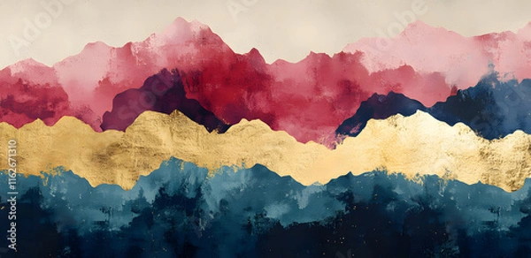 Fototapeta Elegant abstract trendy universal background templates. Minimalist aesthetic made with AI