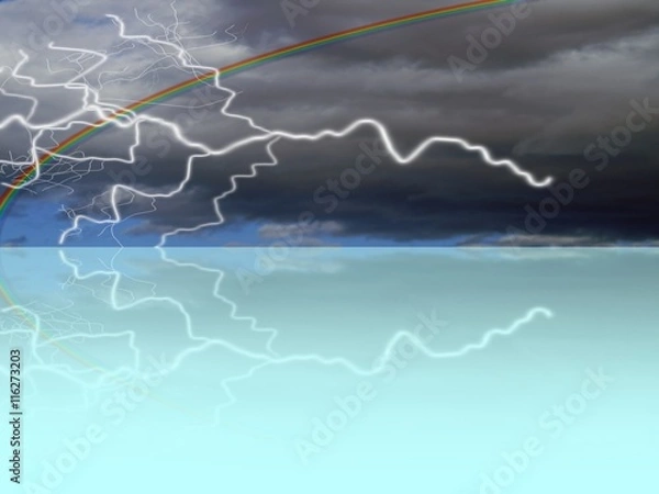 Fototapeta temporale all'orizzonte