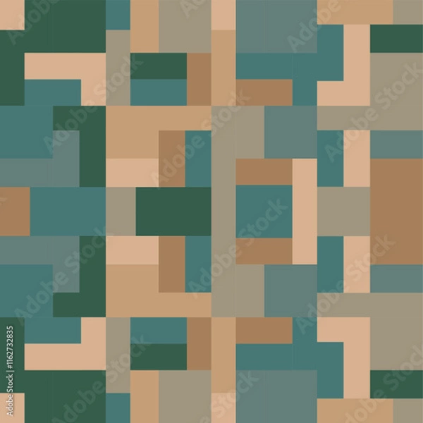 Fototapeta Fully editable vector geometric patterns