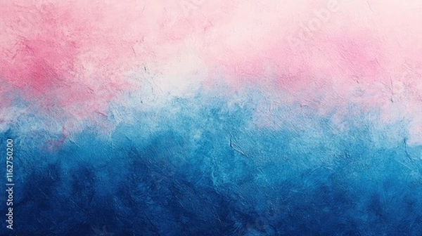 Fototapeta Abstract blue to pink gradient background with fine grainy details, suitable for artistic projects